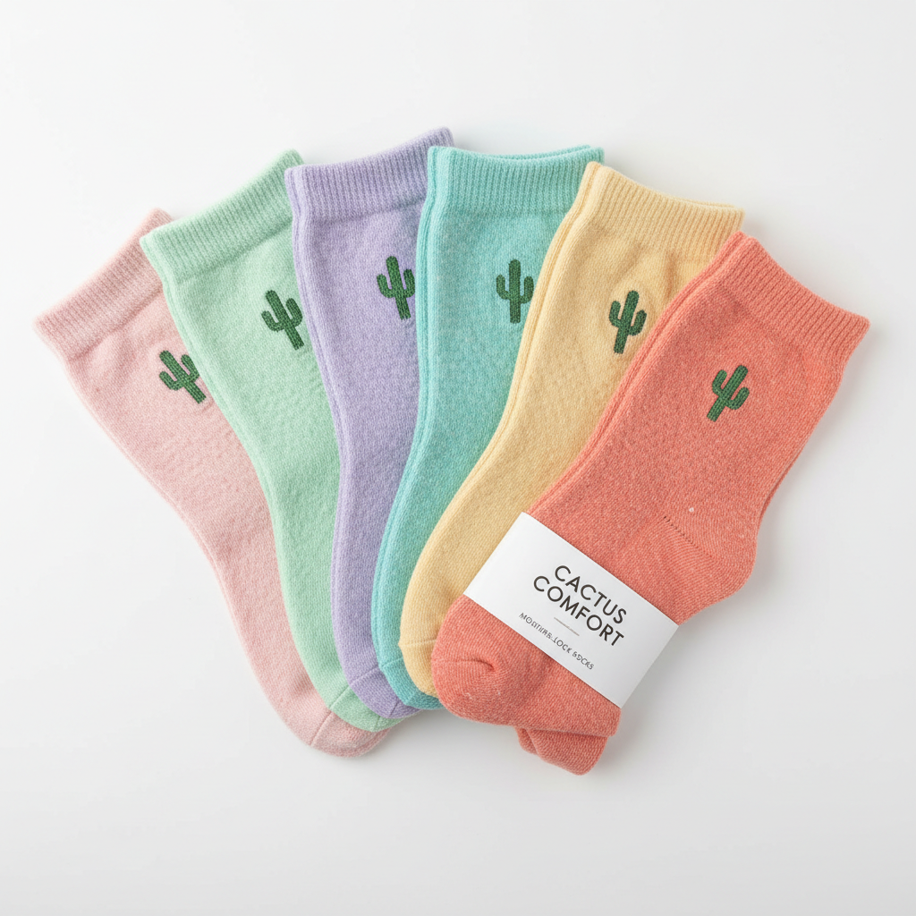 Desert Comfort Socks 6-Pack Spring Colors