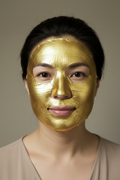 Gold Face Mask - East Asian Model