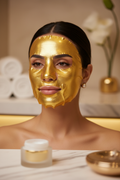Gold Face Mask - Middle Eastern Model