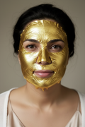 Gold Face Mask - South Asian Model
