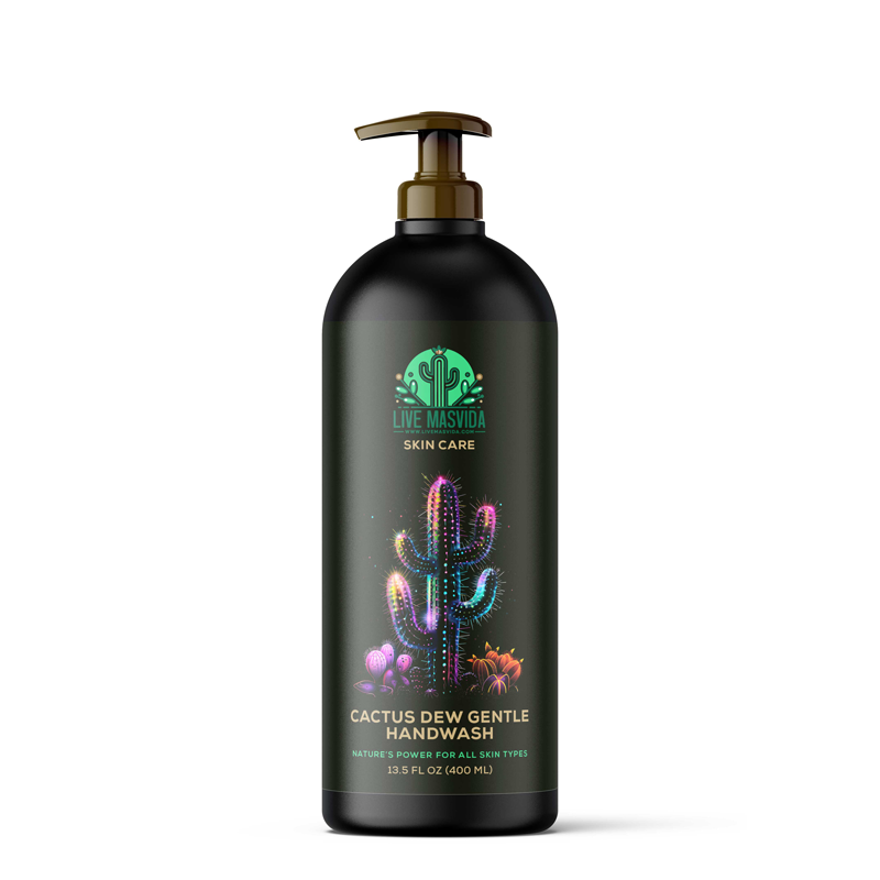 Cactus Dew Gentle Handwash bottle — nourishing cactus water, cucumber and chamomile hand wash