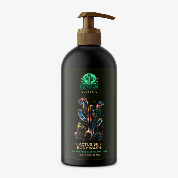 Cactus Silk Body Wash bottle — hydrating, pH-balanced cactus, aloe and jojoba shower cleanser