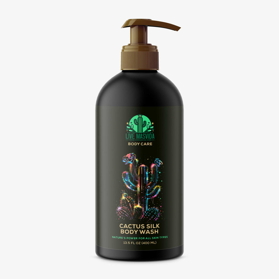 Cactus Silk Body Wash bottle — hydrating, pH-balanced cactus, aloe and jojoba shower cleanser