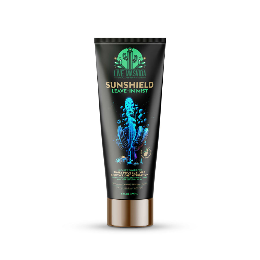 Sunshield Leave-In Mist spray — heat, UV and frizz protection leave-in for all hair types