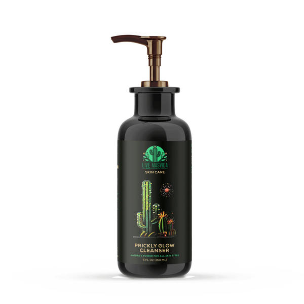 Prickly Glow Cleanser bottle — gentle cactus and papaya gel facial cleanser