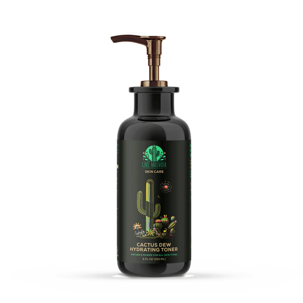 Cactus Dew Hydrating Toner bottle — calming cactus water, cucumber and chamomile toner mist