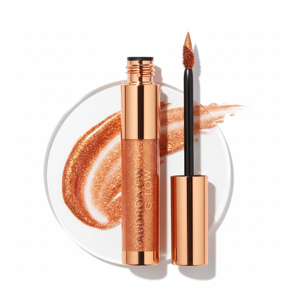 Orange Glitter Liner