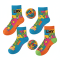 Kids' sporty socks with LiveMasVida logo