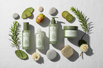 Premium beauty product flat lay